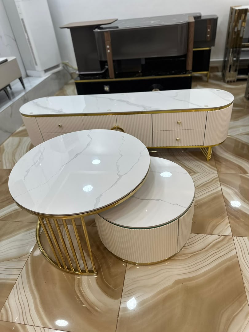 Table basse et meuble TV Niang Décor, référence TTV-01