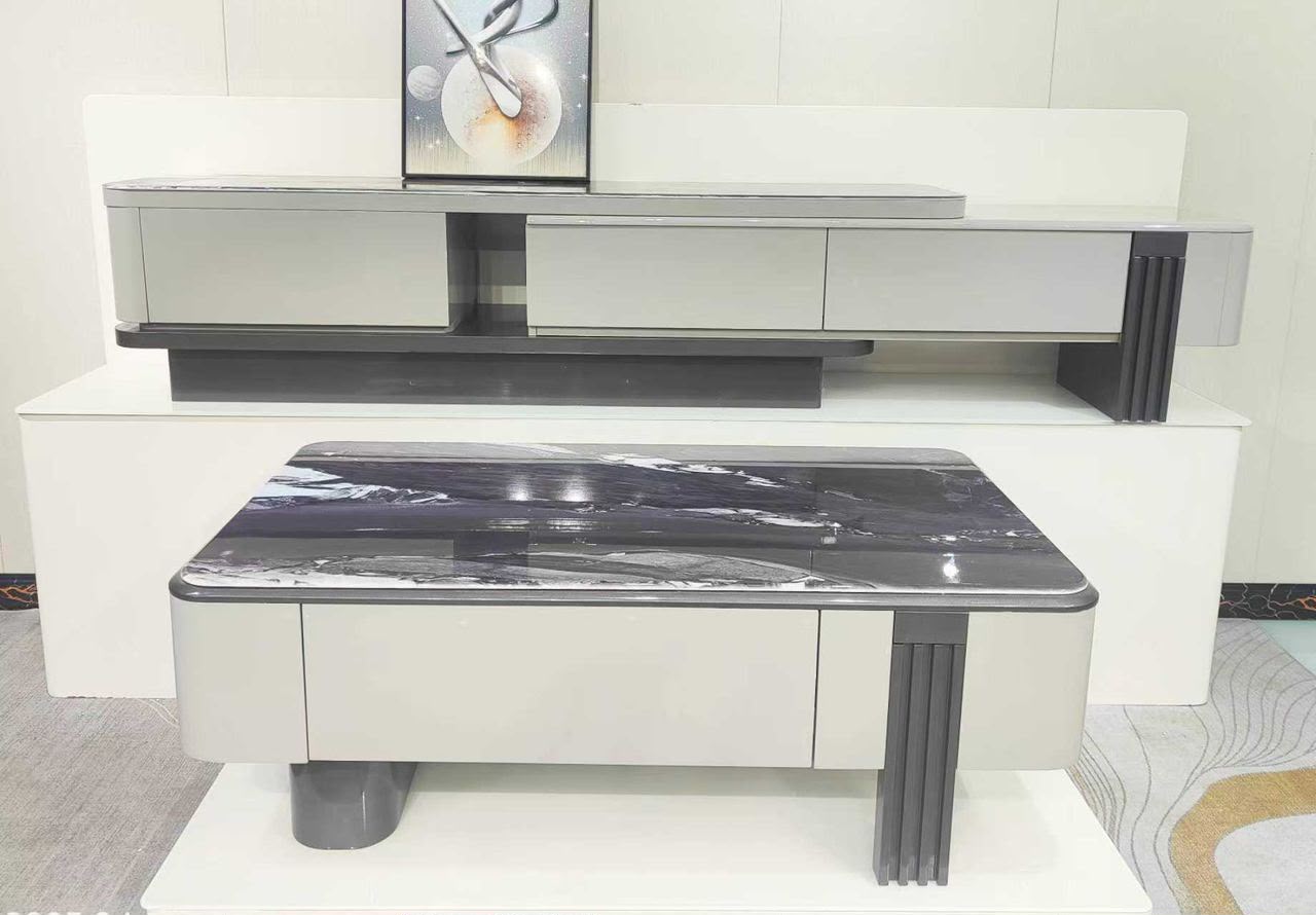 Table basse et meuble TV Niang Décor, référence TTV-02